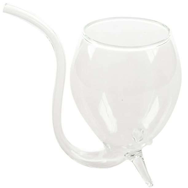 Wine Whiskey Glass Heat Resistant Glass Sucking Juice Milk Cup Tea Wine Cup